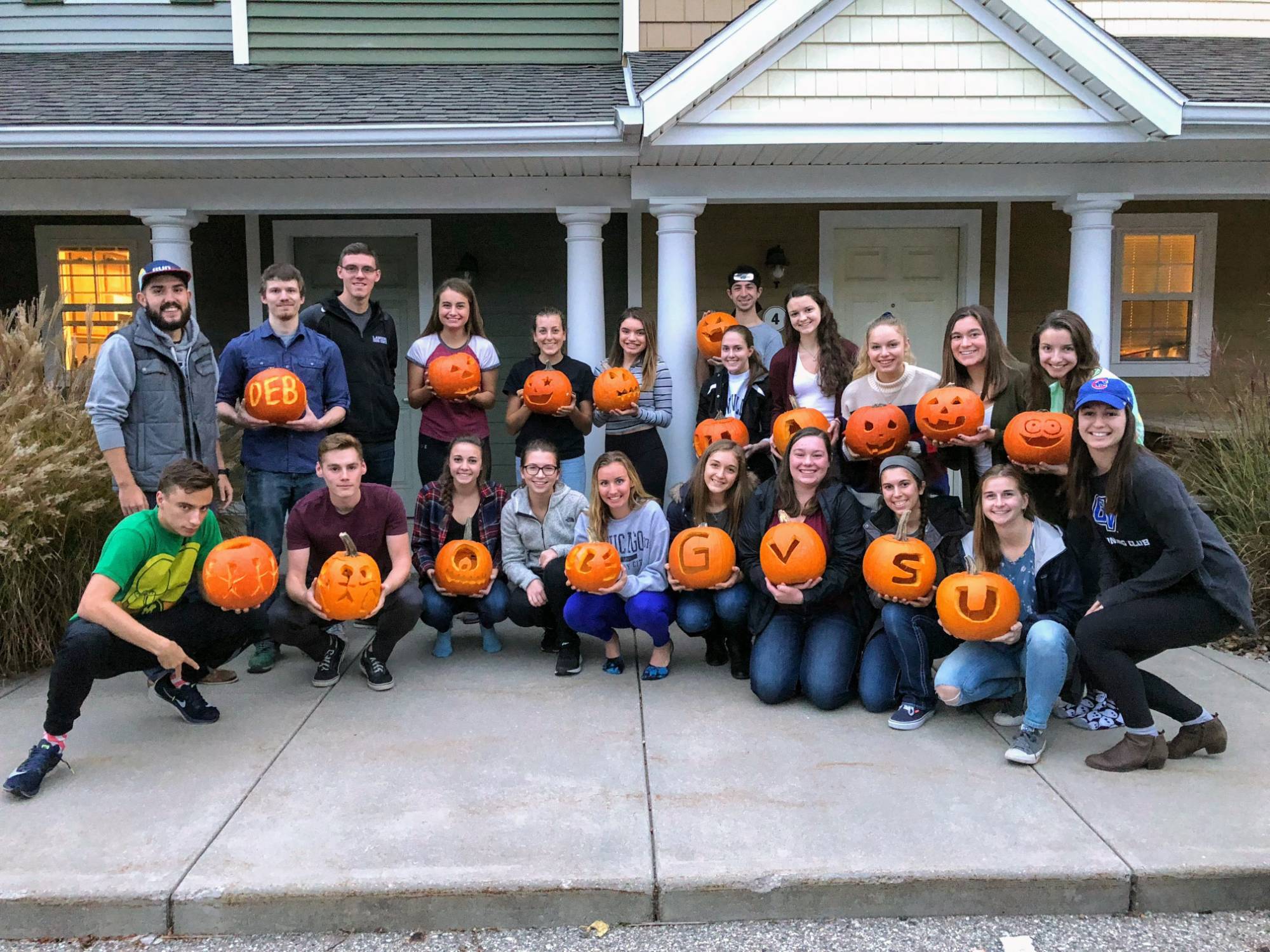 GVSU Cross Country and Track Club Host a Club Pumpkin Carving Event